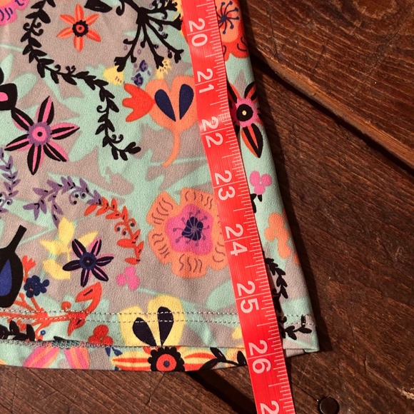 Used LuLaRoe Large Midi Azure Floral Skirt - Picture 6 of 6